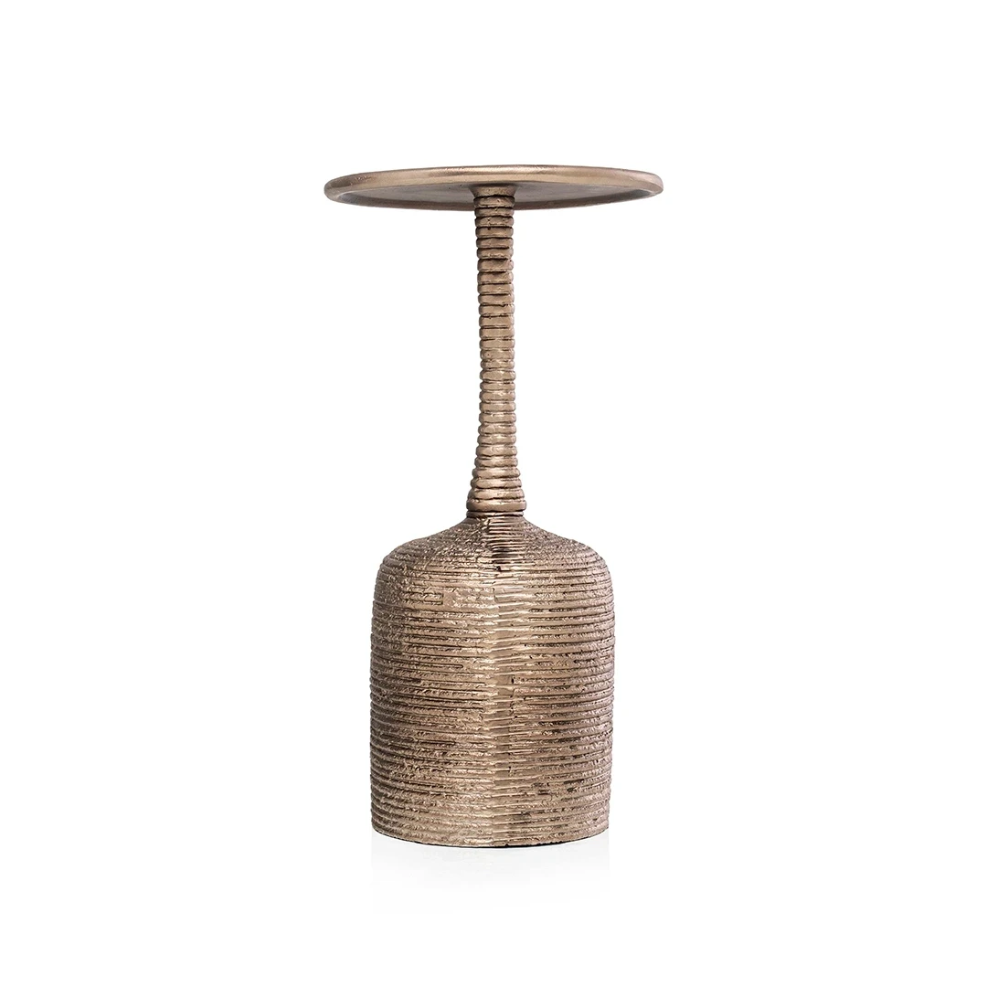 NYGRO METAL SIDE TABLE GOLD 32*32*61 CM