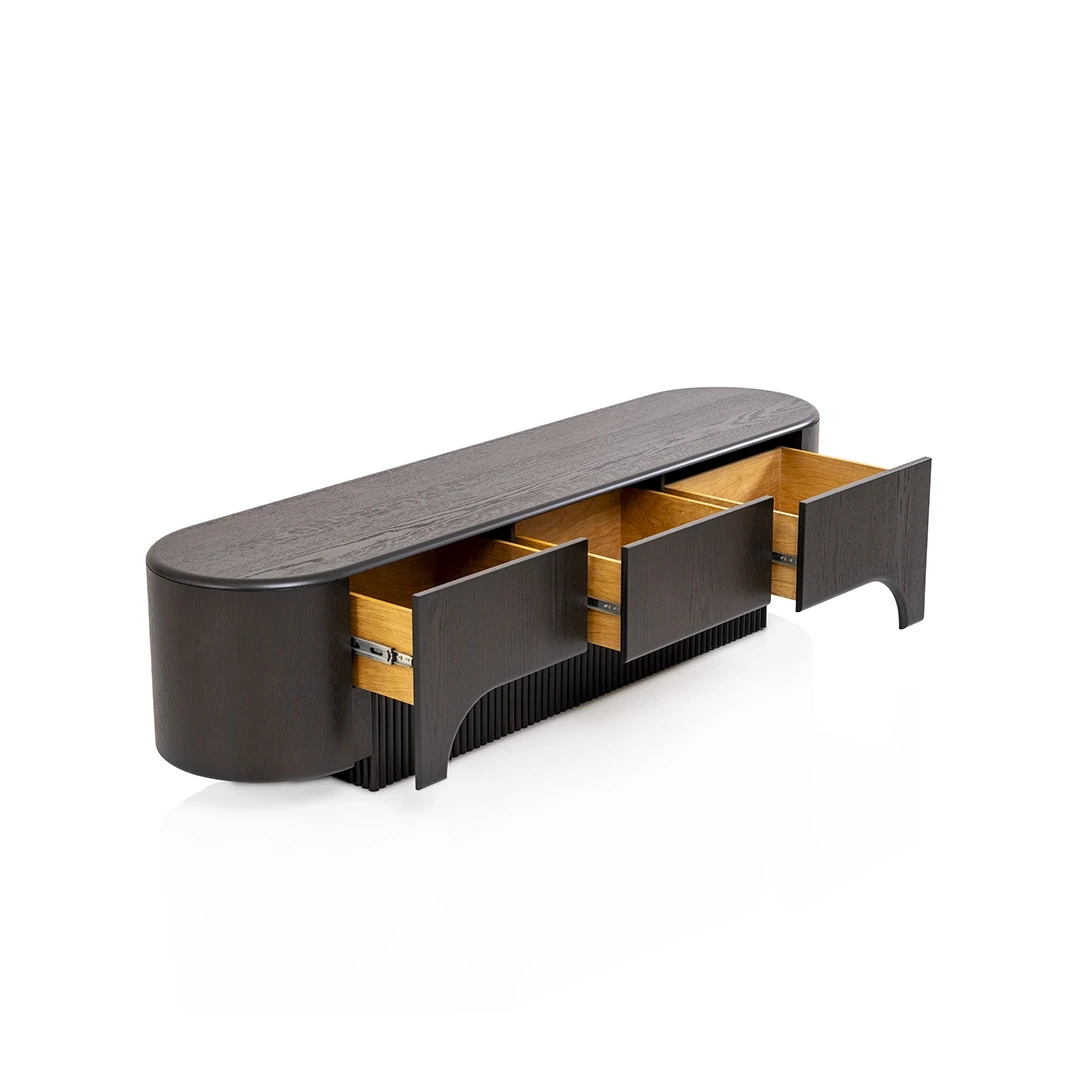 ZYPHER TV STAND DARK BROWN