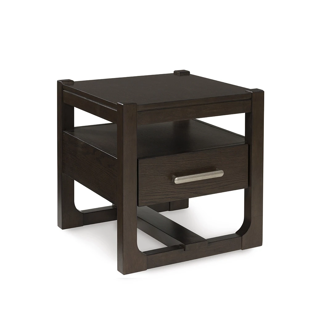 BRECKINGTON END TABLE BROWN