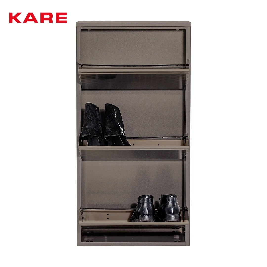 CARUSO SHOE CABINET SILVER W50 * D14 * H103 CM