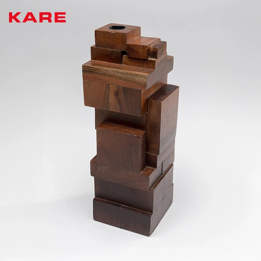 VENTURI CANDLE HOLDER MADE FROM WOOD