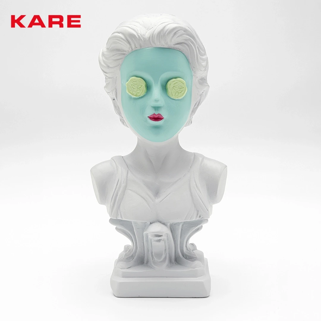 CUCUMBER MASK DECO WHITE W9 * D11 * H20 CM