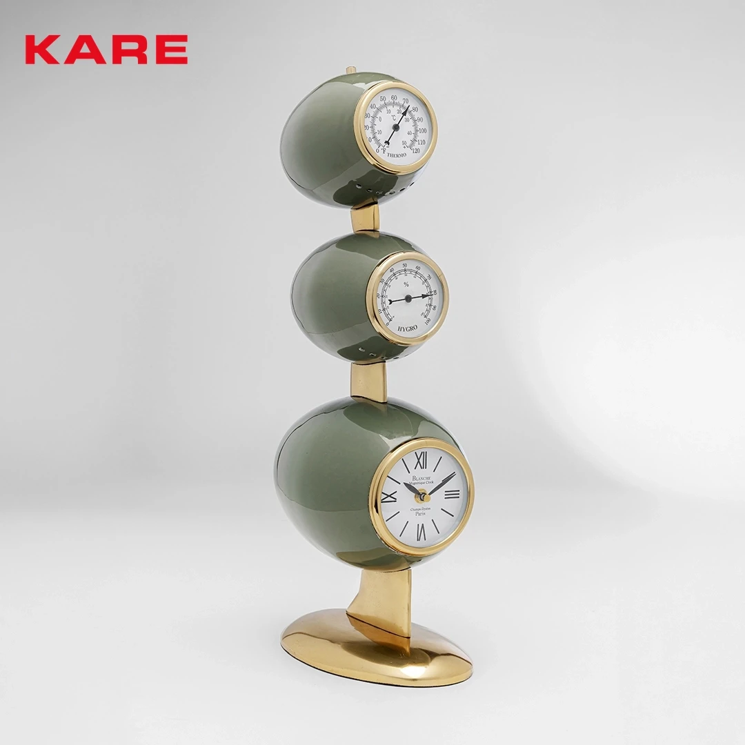 CONTRO TABLE CLOCK GOLD W15 * D28 * H57 CM