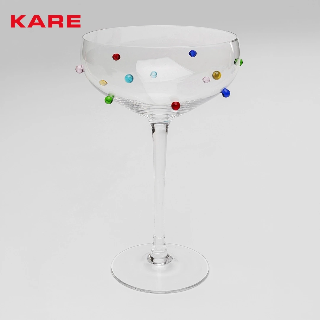 PARTY DOTS COKTAIL GLASS PARTY CLEAR W11 * D11 * H19 CM