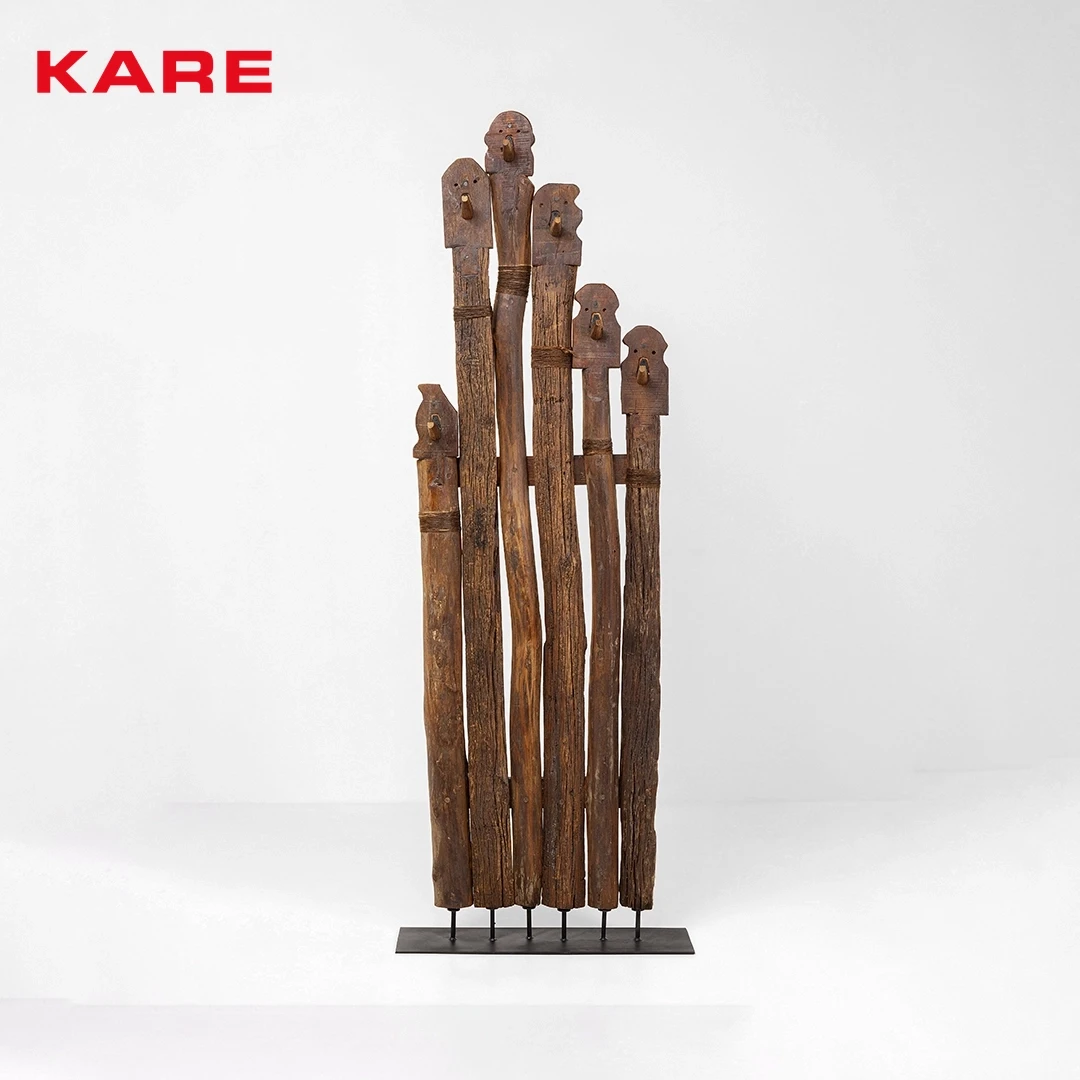 BE MIND COAT HANGER BROWN W75 * D20 * H220 CM