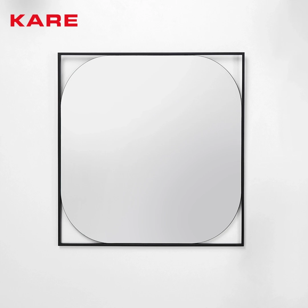BONITA WALL MIRROR MEDIUM BLACK W81 * D2 * H81 CM
