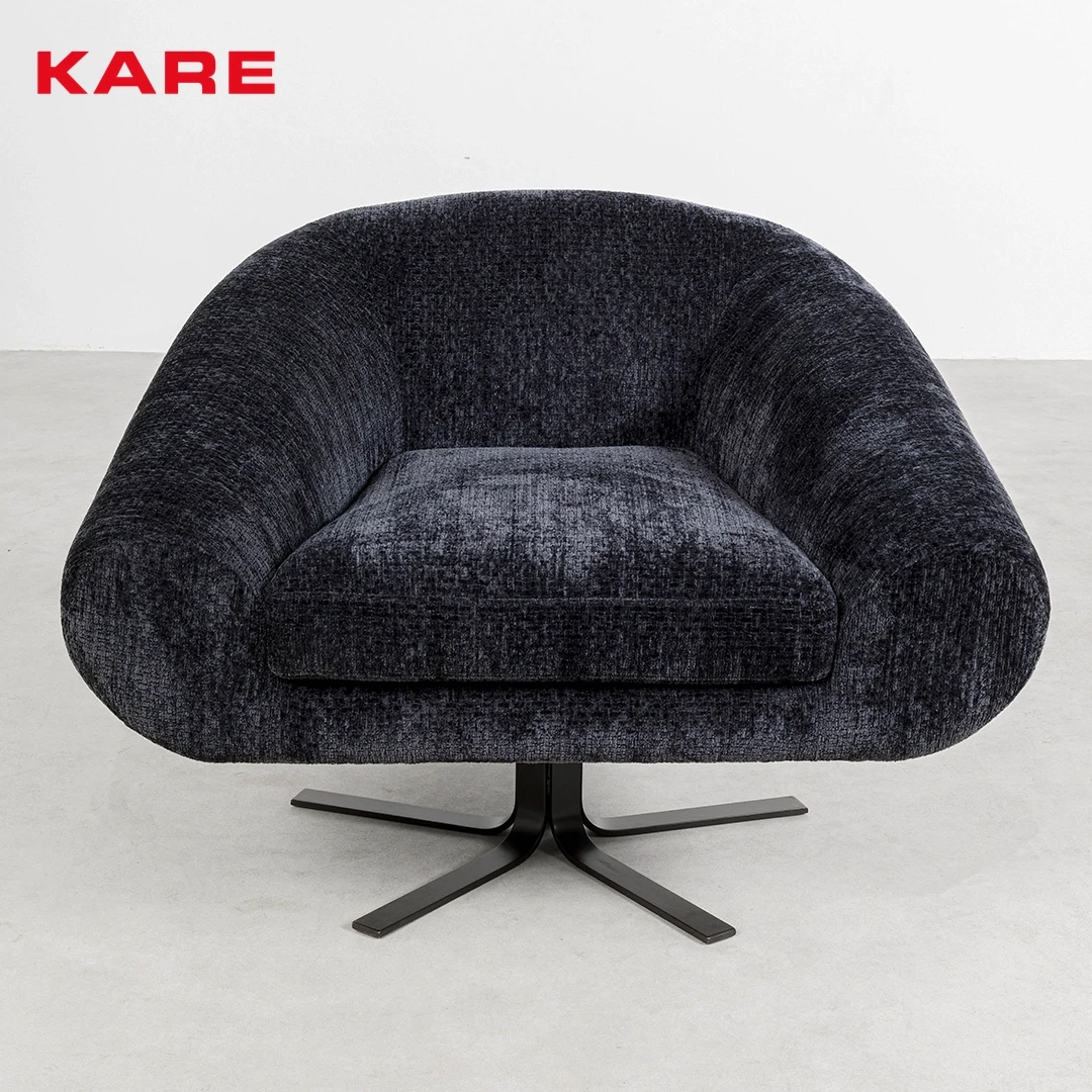 CIAO SWIVEL RECEPTION CHAIR DARK BLUE W97 * D82 * H70 CM